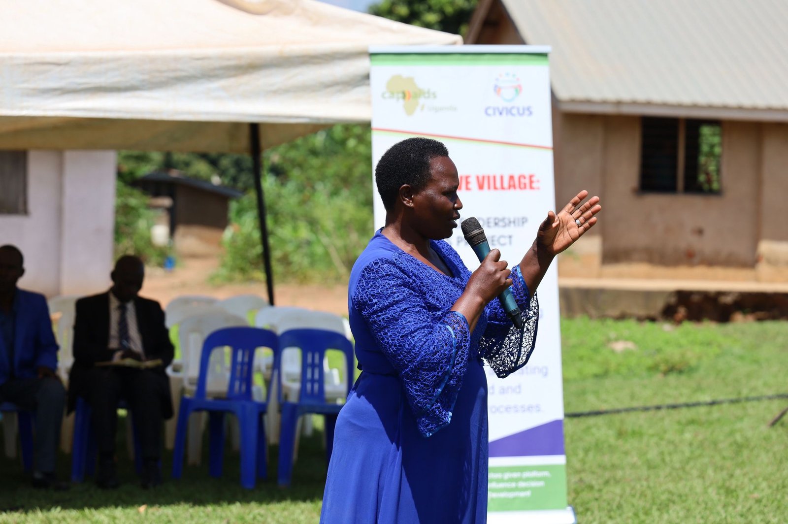 CAPAIDS Uganda and CODI team with Buweke Village community members