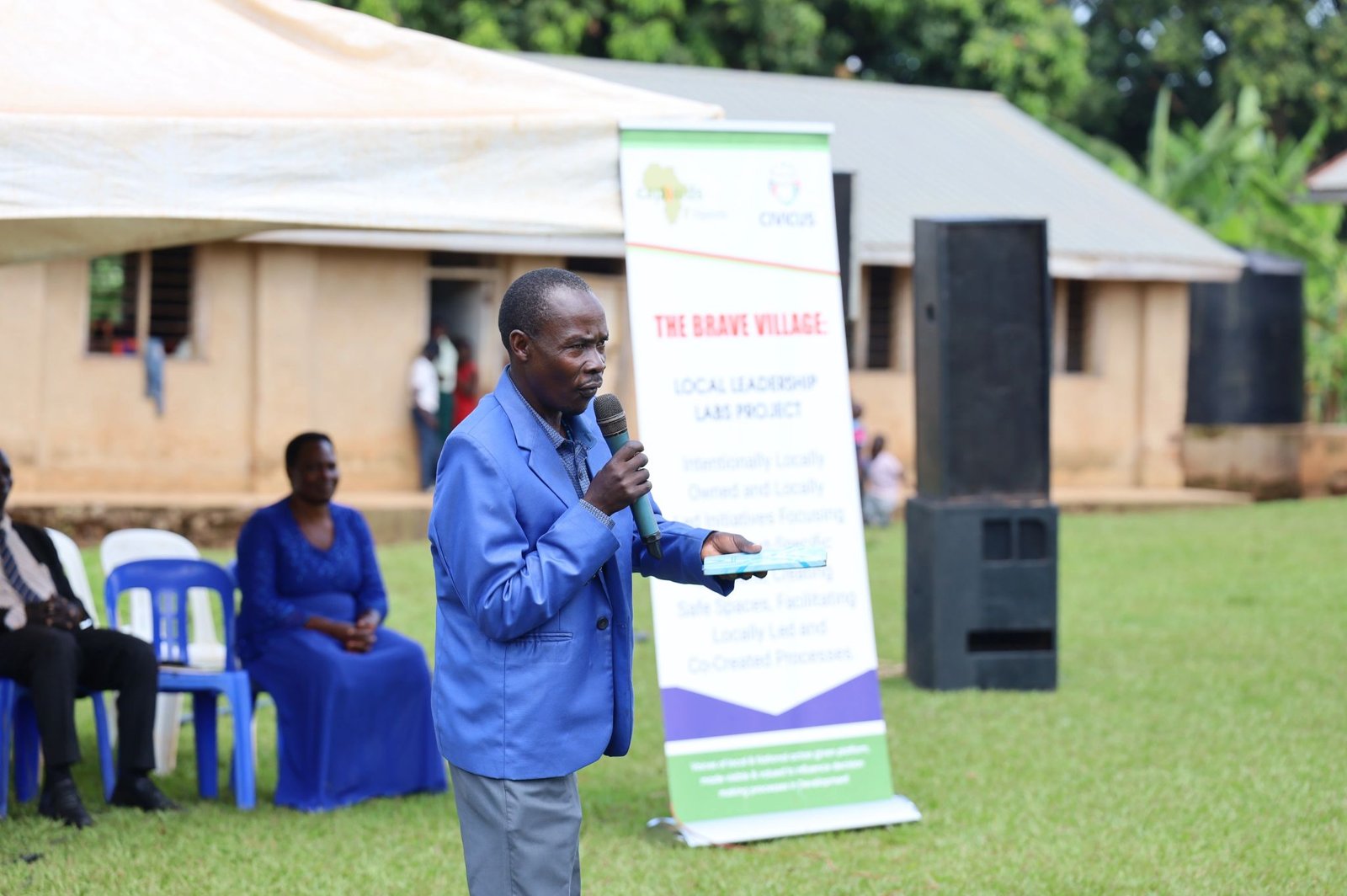 Community dialogue session at Buweke Village