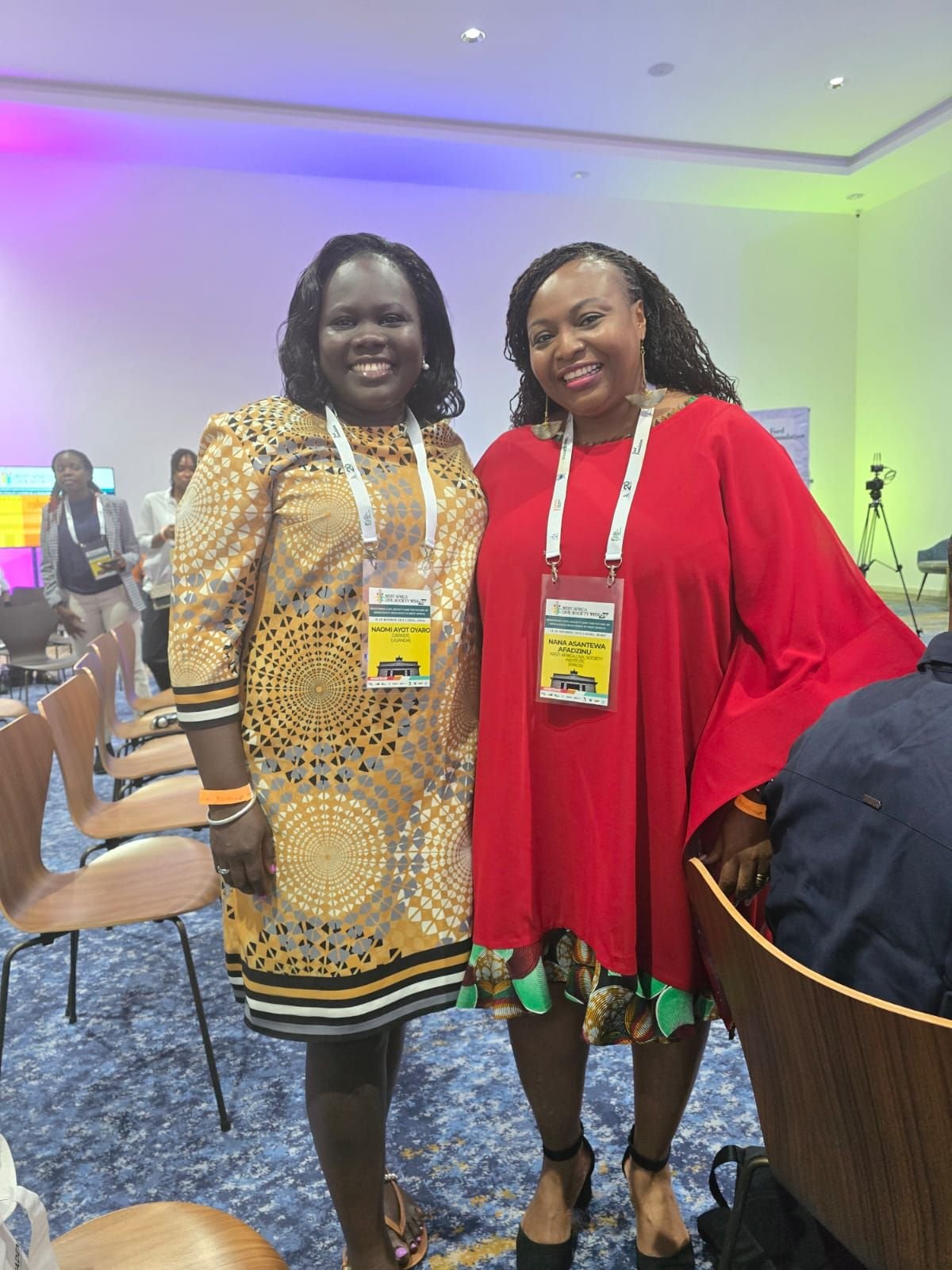 Naomi Ayot Oyaro, CAPAIDS Uganda Executive Director, at the West Africa Civil Society Week 2025